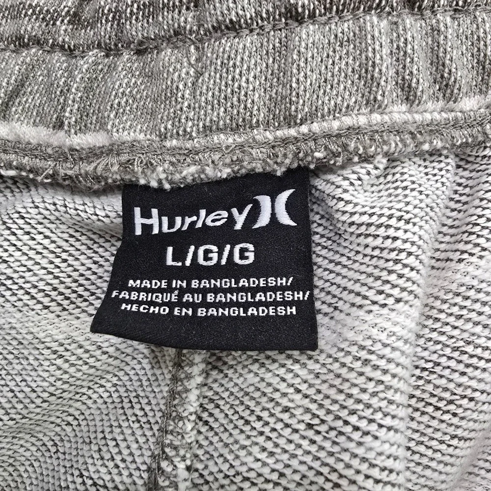 Hurley Vincent Yarn Dye Terry Shorts Mens Size Large Iguana Grey Striped